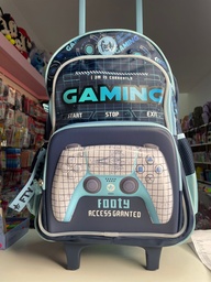 Mochila carrito con luz gaming footy 18"