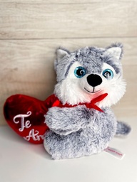 Peluche lobo te amo