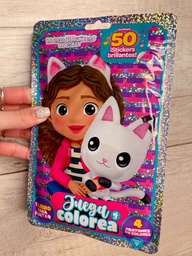 Juega y colorea libro para pintar + stickers