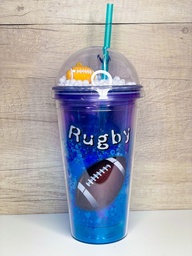 Vaso rugby con pelotitas 450ml