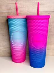 Vaso plastico degrade trendy 750ml