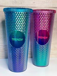 Vaso trendy degrade diamantes 750ml