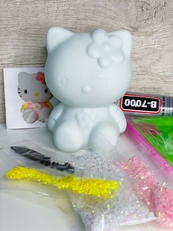 Muñeco strass alcancia kitty