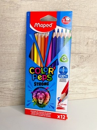 Lapiz maped x12 de colores largos