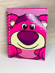 Cuaderno c/espiral oso lotso