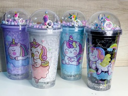 Vaso unicornio con pelotitas