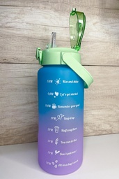 Botella motivacional doble pico 2L