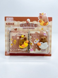 Libreta mini capybara x2
